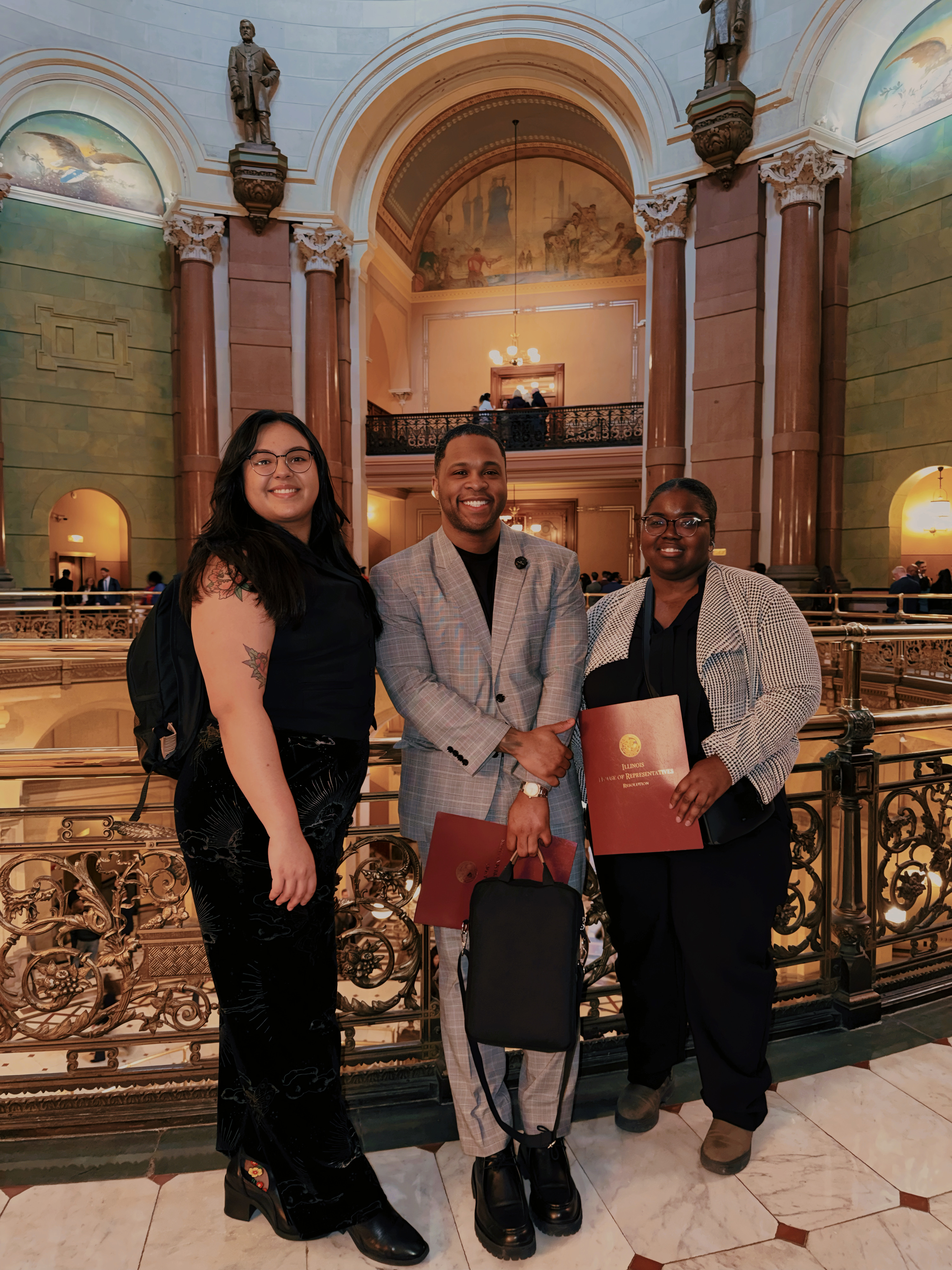 Dream Team members honored at the Illinois State Capitol
